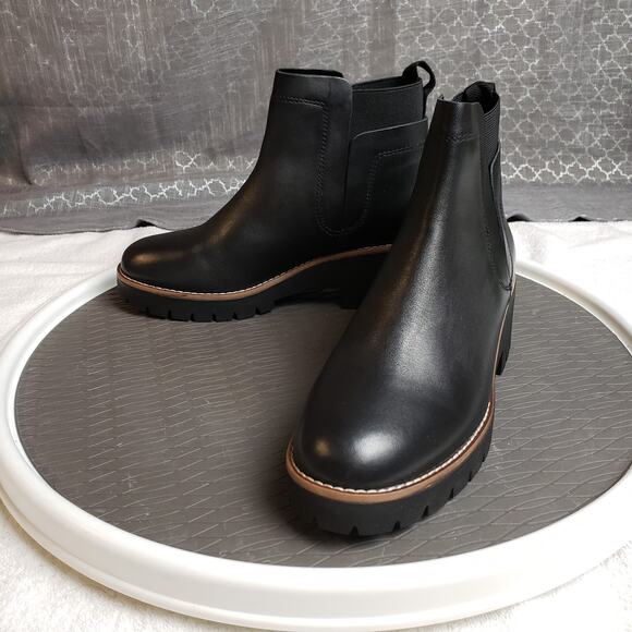 Blondo Danika Boots Womens 7.5M Black Waterproof Chunky Sole Chelseacore - Picture 7 of 12